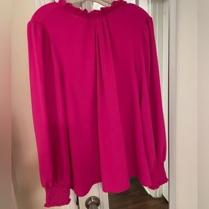 Hot pink long sleeve top